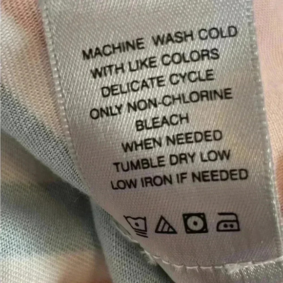 JOHN MARK rayon Striped Top Women’s Size S Babydoll Loose Fit Blouse Shirt boho - Picture 14 of 15